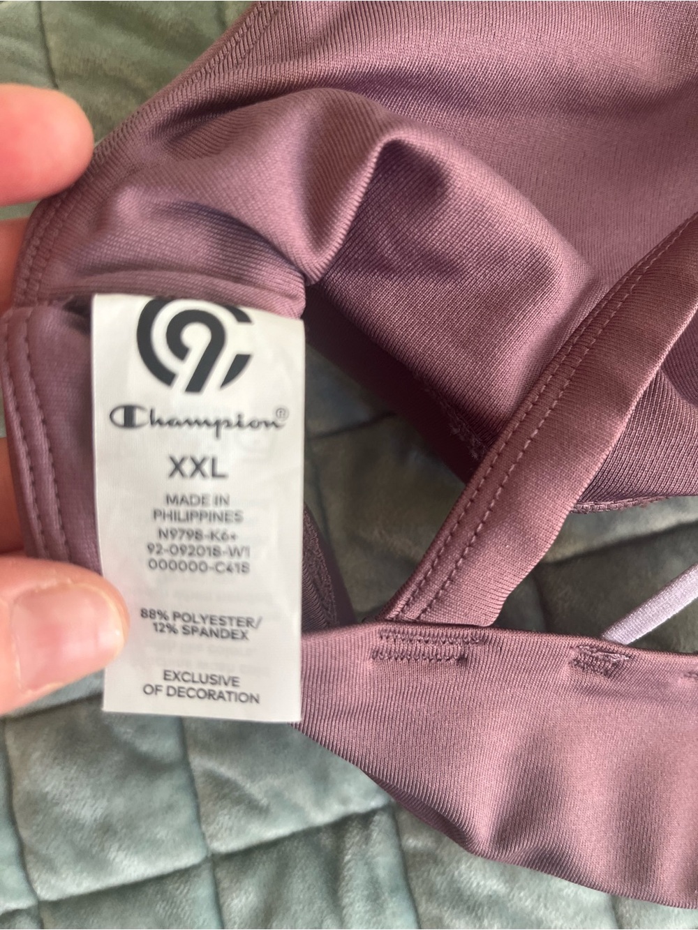 Champion Sports Bra Criss Cross Straps Size XXL - Picture 4 of 5